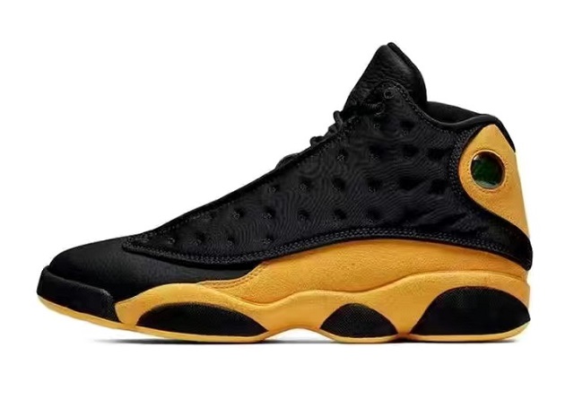 Women Jordan Shoes 13 Grade AAA Black Yellow